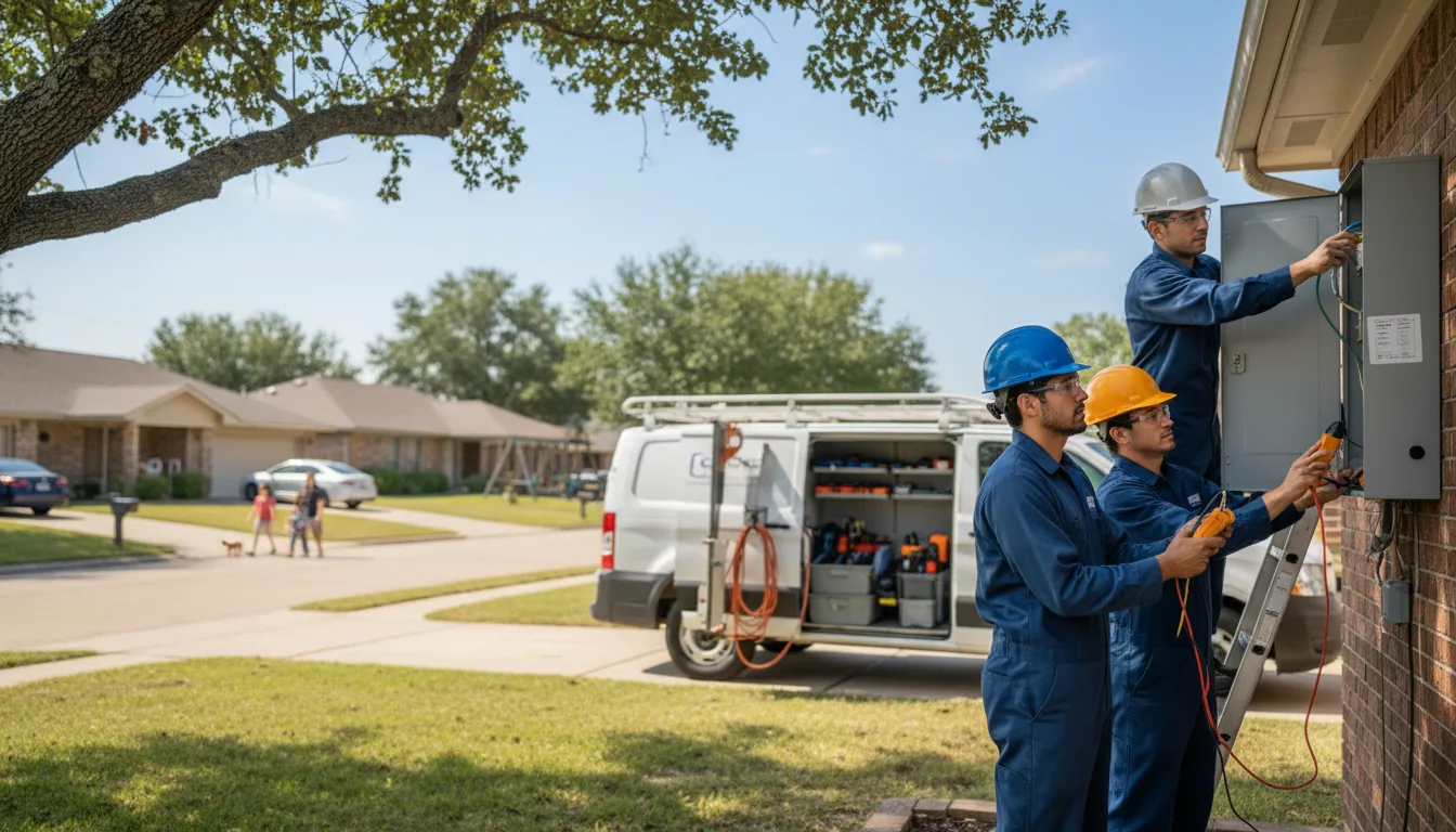 Certified electrician providing emergency electrical services in Forest Home, AL
